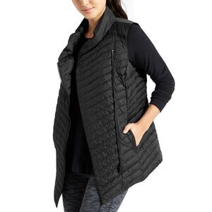 Athleta So Down Asymmertrical Puffer Vest - Black S
